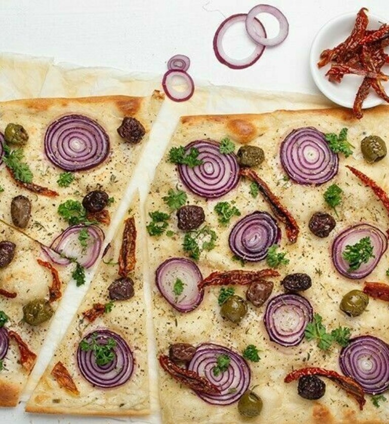 Flammkuchen mediterran | Simply V